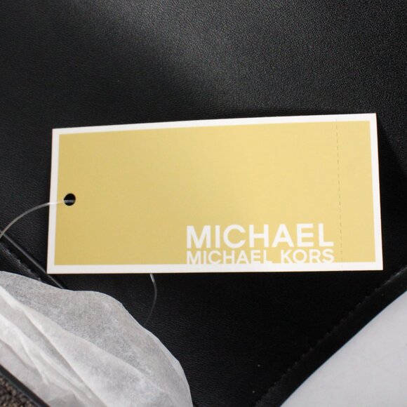 NWT Michael Kors Mimi Medium Logo Messenger Bag in Brown Coated Canvas - Picture 10 of 12